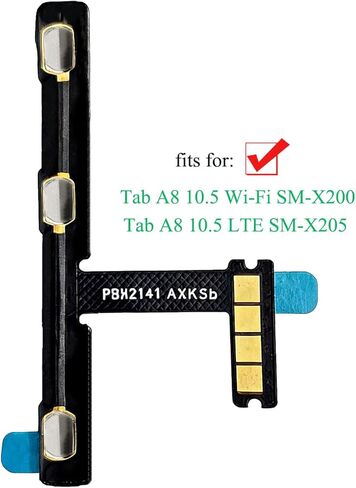 Ubrokeifixit Galaxy Tab A8 X205 Power On/Off Button Flex Cable,Side Volume Button Flex Cable Replacement for Samsung Galaxy Tab A8 10.5 SM-X200 X205 2021 (X205) in Saudi Arabia