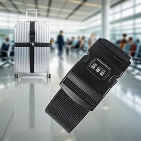 Heavy Duty Luggage Straps, Luggage Straps Buckle for Suitcases Lightweigth and Portable Travel Belt(red) in Saudi Arabia