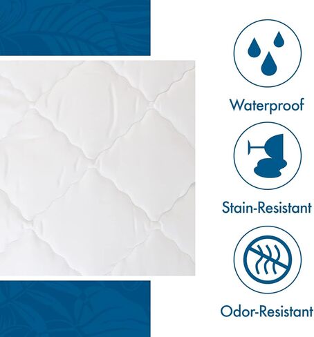 Tommy Bahama Triple Protection Stain Release Waterproof Mattress Pad Twin in Saudi Arabia