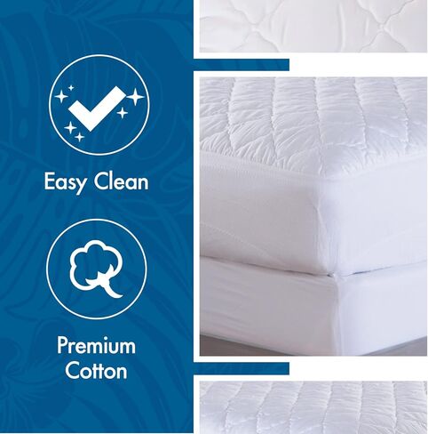 Tommy Bahama Triple Protection Stain Release Waterproof Mattress Pad Twin in Saudi Arabia