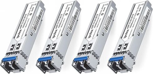 4-Pack 1000Base-LX/LH Single Mode LC SFP Transceiver for Cisco, Ubiquiti and More, 1310nm SMF, up to 20km in Saudi Arabia