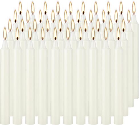 40 Pack Assorted Color Spell Chime Candles, 4 Inch Mini Taper Candles for Home Decor Kitchen Decor Wedding Decoration-10 Colours,Great for Casting Chimes, Rituals，Christmas Candles in Kuwait