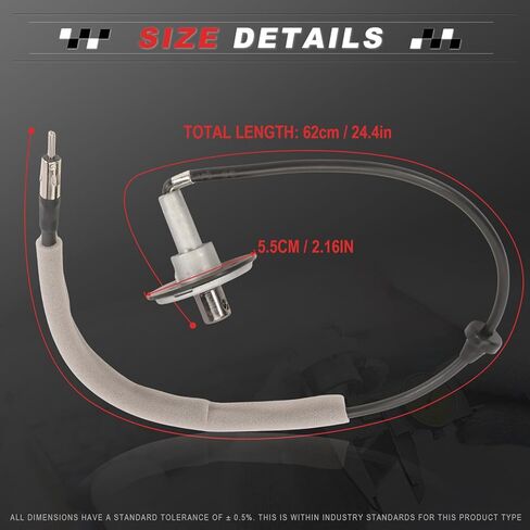 Radio Antenna Base Bracket with Cable for Wrangler TJ 1997-2006 56038660AB in Saudi Arabia