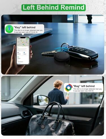 2-in-1 Air Tracker Tag for iOS & Android - Smart Tags Dual System Bluetooth Finder Compatible with Apple Find My & Android Find Hub, Mini GPS Tracker Item Finders for Keys, Wallet, Luggage, Pet, Bike in Saudi Arabia