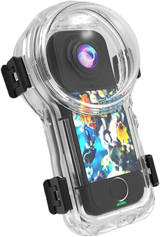 حافظة غوص غير مرئية Insta 360 X4 Air، مقاومة للماء حتى 50 مترًا (164 قدمًا) لمنع رذاذ الماء، غطاء حماية للغوص تحت الماء لـ Insta360 X4 Air مع ملحقات دعامة in Kuwait