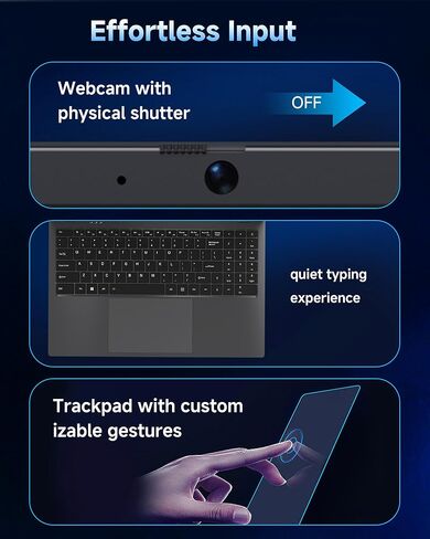 Laptop 32GB RAM 512GB SSD, 15.6 Inch Laptop Computer with FHD IPS Screen, Pentium Gold 6500Y Processor, Up to 3.4GHz, USB 3.2, Type C, BT 5.0, WiFi 5, Laptops for Student and Business in Kuwait