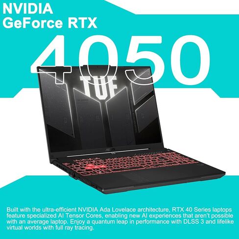 ASUS TUF Gaming A16 Laptop 16" WUXGA IPS 144Hz AMD 6-core Ryzen 7 7445HS 16GB RAM 512GB SSD GeForce RTX 4050 (Up to 194 AI Tops) RGB Backlit USB4 Two-Way AI Noise Cancelation Win11Pro ICP Hub in Kuwait