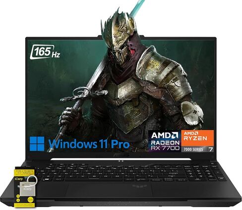 كمبيوتر محمول ASUS TUF Gaming A16 مقاس 16 بوصة WUXGA IPS 144 هرتز AMD 6-core Ryzen 7 7445HS 16 جيجابايت ذاكرة الوصول العشوائي 512 جيجابايت SSD GeForce RTX 4050 (ما يصل إلى 194 قمة AI) RGB بإضاءة خلفية USB4 اتجاهين إلغاء الضوضاء AI Win11Pro ICP Hub in Saudi Arabia