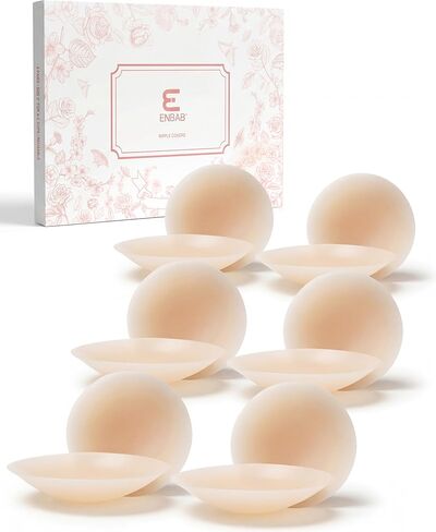 Sticky Bra Push Up Inserts Set - Reusable Double Sided Adhesive Bra Pads with Triangle Nipple Covers in Saudi Arabia