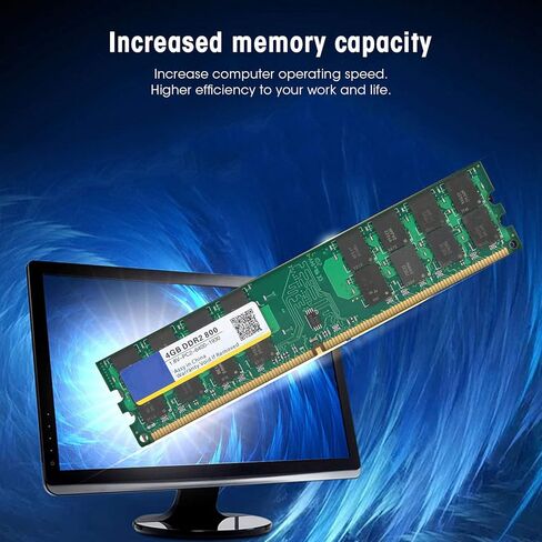 DDR2 4GB 800Mhz PC2 6400 1.8V 2nd Generation Desktop Memory Bar, and Easy to Carry in Saudi Arabia