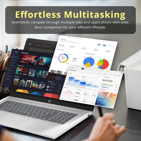 HP 17.3" FHD Business Laptop, Intel i7-1355U, 32GB RAM, 2TB Storage (1TB SSD+1TB Docking Station Set), Intel Iris Xe Graphics, Full-Size Keyboard, Copilot, Wi-Fi 6, 720p Camera, Win 11, Silver in Saudi Arabia