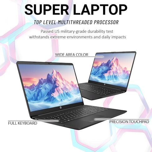 كمبيوتر محمول للأعمال HP New Generation مقاس 15.6 بوصة، Intel Core i5-1335U (يتفوق على i7-1255U)، ذاكرة الوصول العشوائي 16 جيجابايت، 512 جيجابايت PCIE، تصميم فائق الهدوء، عمر بطارية 14.5 ساعة، Wi-Fi 6، بلوتوث 5.3، إيثرنت، Windows 11 Pro in Saudi Arabia