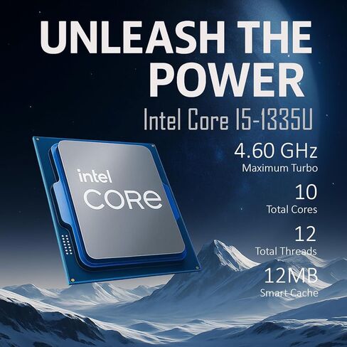 كمبيوتر محمول للأعمال HP New Generation مقاس 15.6 بوصة، Intel Core i5-1335U (يتفوق على i7-1255U)، ذاكرة الوصول العشوائي 16 جيجابايت، 512 جيجابايت PCIE، تصميم فائق الهدوء، عمر بطارية 14.5 ساعة، Wi-Fi 6، بلوتوث 5.3، إيثرنت، Windows 11 Pro in Saudi Arabia