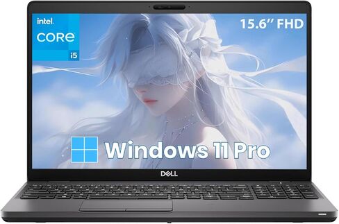 لاب توب ديل لاتيتيود 5500 للأعمال بشاشة 15.6 بوصة فل اتش دي، انتل كور الجيل الثامن i5-8365U، 256 جيجا اس اس دي، 8 جيجا رام، اتش دي ام اي، USB-C، ويندوز 11 برو (متجدد) in Kuwait
