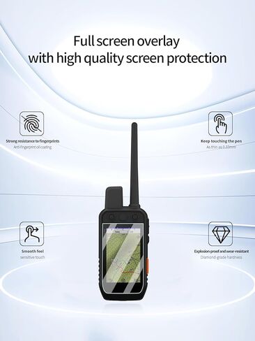 Screen Protector for Garmin Alpha 200i Dog Tracking Handheld, Anti-Scratch 9H Hardness Tempered Glass Film,HD Clear, Bubble Free with Easy Installation Kit, 3 Pack. in Saudi Arabia