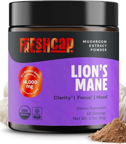 FreshCap Turkey Tail Mushroom Supplement 10,000mg – Organic Mushrooms, Turkey Tail Extract for Immune Support Supplement, Mushroom Supplement Capsules, Ayurveda Immunity Supplement (60 Capsules) in Saudi Arabia