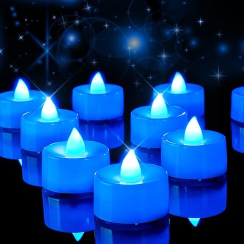Amagic 12/24/50/100/150 Pack Battery Operated Tea Lights Candles, Fake Tealights Candles, Flameless LED Tea Lights for Halloween, Wedding, Votive, Festival, Table Decor(12 Pack, Warm White) in Saudi Arabia