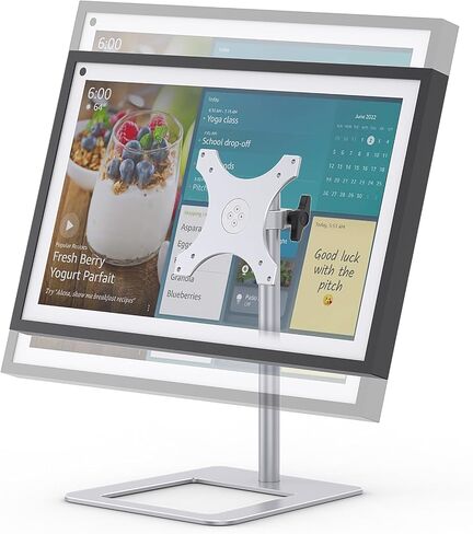 Tilt Stand Compatible with Echo Show 15 (1st, 2nd Generation), Easy to Adjust The Height with Thumb Screw, Aluminum Mount for Show 15 Swivel and Tilt (Silver) in Saudi Arabia