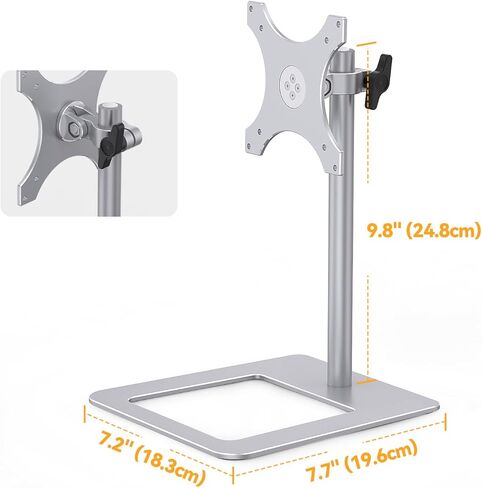 Tilt Stand Compatible with Echo Show 15 (1st, 2nd Generation), Easy to Adjust The Height with Thumb Screw, Aluminum Mount for Show 15 Swivel and Tilt (Silver) in Saudi Arabia