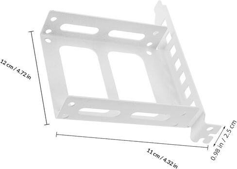 NUOBESTY Pci Slot Rear Panel Hard Drive Bracket 2.5 Inch Standard Height Metal Mounting Tray for Hard Disk SSD Computer Case Expansion in Saudi Arabia