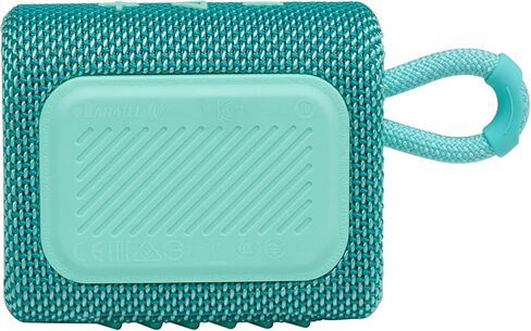JBL Go 3 - للاستخدام المحمول - مكبر صوت مزود بتقنية البلوتوث - بطارية مدمجة مقاومة للماء والغبار - تتضمن قطعة قماش للتنظيف (أزرق مخضر) in Kuwait