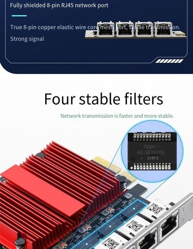 2.5G PCIe Ethernet Card with Intel I226 Chip, 2500Mbps Gigabit Network Adapter to PCIE X4 X8 X16 NIC, PCI Express Gigabit Ethernet Card for Windows 10/11/Linux/PVE/ESXi in Saudi Arabia