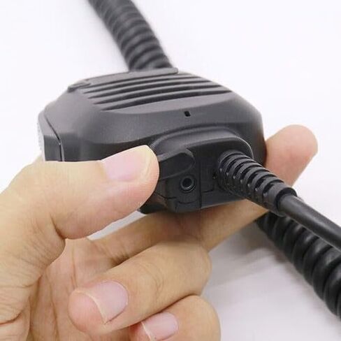 10Pcs KMC-45 2-Pin Remote Speaker Mic Featuring Swivel Belt Mount, Noise-Cancelling Element & 2.5mm Listening Port for Kenwood Radios in Saudi Arabia