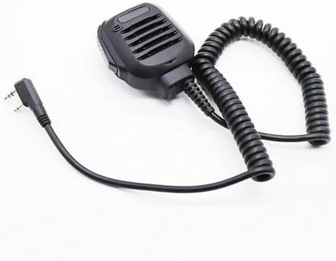 10Pcs KMC-45 2-Pin Remote Speaker Mic Featuring Swivel Belt Mount, Noise-Cancelling Element & 2.5mm Listening Port for Kenwood Radios in Saudi Arabia