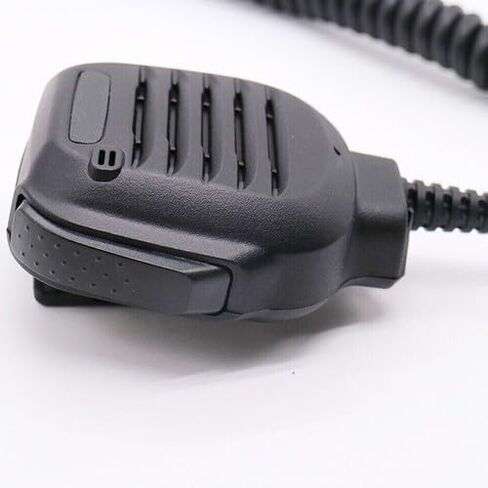 10Pcs KMC-45 2-Pin Remote Speaker Mic Featuring Swivel Belt Mount, Noise-Cancelling Element & 2.5mm Listening Port for Kenwood Radios in Saudi Arabia