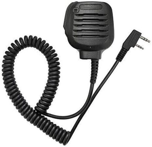10Pcs KMC-45 2-Pin Remote Speaker Mic Featuring Swivel Belt Mount, Noise-Cancelling Element & 2.5mm Listening Port for Kenwood Radios in Saudi Arabia