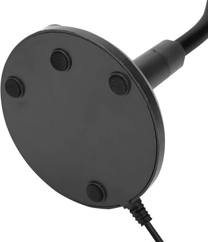 plplaaoo USB Microphone Omnidirectional 360 Degree Rotation Metal Gooseneck with Noise Cancellation Plug Play for Computer Laptop Recording Online Chatting Video Conferencing Black 25.5cm in Saudi Arabia