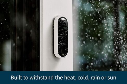 Arlo Essential Wired Video Doorbell - HD Video, 180° View, Night Vision, 2 Way Audio, Direct to Wi-Fi, No Hub Needed, Easy Installation (Existing Doorbell Wiring Required), Black - AVD1001B (Renewed) in Saudi Arabia