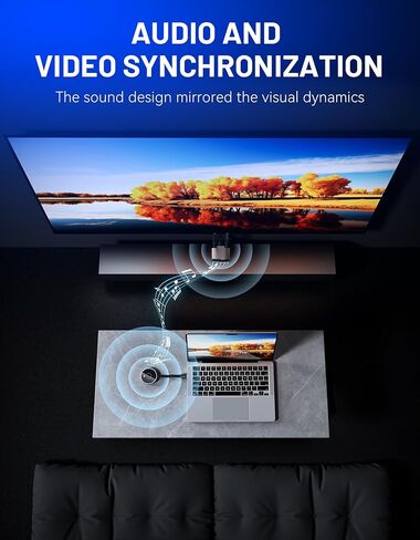 جهاز إرسال واستقبال HDMI لاسلكي 98FT/30M، فك تشفير 4K 1080P@60 هرتز، إخراج فيديو فائق الدقة، التوصيل والتشغيل 5G+2.4G لبث الفيديو والصوت والملف للمراقبة من الكمبيوتر/جهاز العرض/صندوق التلفزيون/الكمبيوتر المحمول in Kuwait