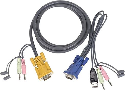 IOGEAR G2L5303U USB KVM Cable 10Ft. w/Audio for GCS1758/1732/1734 in Saudi Arabia