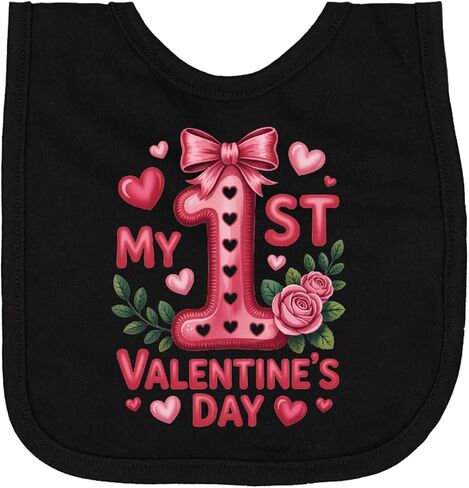 إنكتاستيك مريلة قلوب وورود لعيد الحب الأول لحديثي الولادة in Kuwait