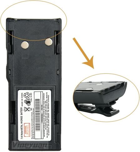 بطارية HNN9628A NI-MH لموتورولا GP300، GTX800، PTX600، PRO3150، P040، LTS2000، GP88S، GP88، CP250 بطارية بديلة للراديو باتجاهين مع مشبك حزام in Kuwait