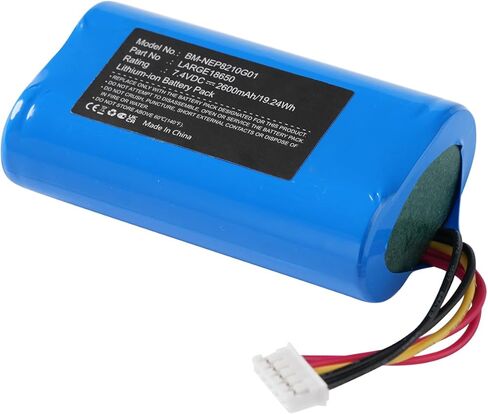 2600mAh/7.4V WHB02-2600 (5 pin) LARGE18650 Battery Compatible with WizarPOS Wizar Q2 QD2 Dejavoo QD4 QD2 NEWPOS NEW8210 Battery in Saudi Arabia