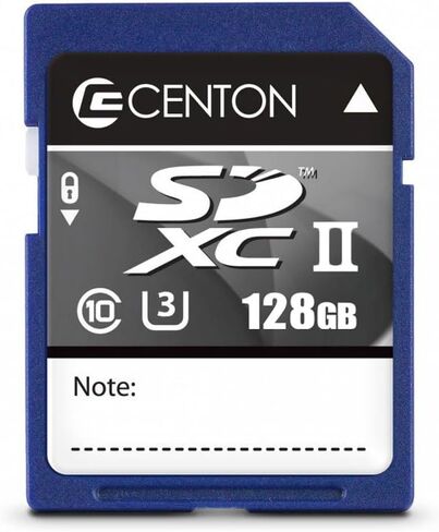 Centon SD UHS-II / V90 / U3 / Class 10 Flash Memory Card 128GB x 1, (S1-SDXUII-128G) in Saudi Arabia