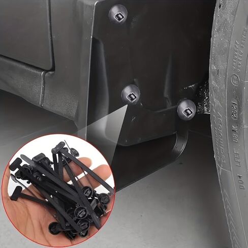 100 Pcs Nylon Universal Cable Tie Buckle - Heavy Duty Self-Locking Zip Ties Holder with Pin & Button Design Plastic Cable Ties Tool in Saudi Arabia