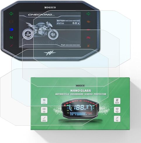 Motorcycle Accessories Nano Glass Dashboard Screen Protector Kit for MV Agusta Dragster 800 / Turismo Veloce 2021+ / Rush Brutale 1000 RS/RR 2020+ / F3 2022+ (2x Ultra Clear & 2x Anti Glare) in Saudi Arabia