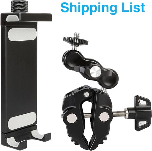All-Aluminum Alloy Tablet Aircraft Yoke Mount for Boat Helm, 360° Adjustable Clamp Tablet Holder for iPad Pro 13/12.9/11, Air/Mini, Galaxy Tab, iPhone, 4-13 inch Devices in Saudi Arabia