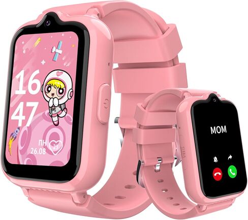 Toloso Kids Smart Watch with GPS Tracker & Video Calling, 4G Kid Cell Phone Watch for Boys Age 5-12, One-Key SOS Call Video Voice Chat Camera Alarm Clock Pedometer GPS Tracker Watch for Kids in Saudi Arabia