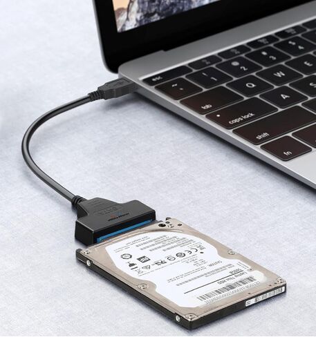 SATA to USB 3.0 Adapter Cable for 2.5 Inch SSD & HDD, External Hard Drive Connector Support UASP SATA III, High Speed Data Transfer Converter for Laptop Data Recovery & Cloning (No 3.5" Drive Support) in Saudi Arabia