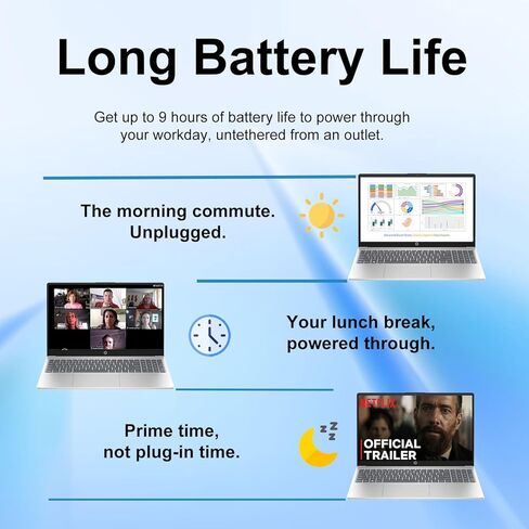 كمبيوتر محمول HP Pavilion مقاس 15.6 بوصة بدقة FHD | معالج Intel i7-1255U 10-Core | ذاكرة وصول عشوائي سعتها 16 جيجابايت | SSD سعة 2 تيرابايت | Windows 11 | بطارية تصل إلى 9 ساعات | شبكة Wi-Fi 6 وكاميرا ويب عالية الدقة سريعة | Bluetooth | تصميم فائق الهدوء  in Saudi Arabia