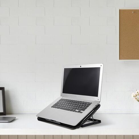 Laptop Cooling Rack Notebook Heat Dissipation Stand with Adjustable Height for Office and Home Use Compatible with 15-17 Inch Laptops in Saudi Arabia