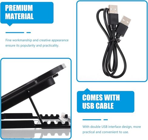 Laptop Cooling Rack Notebook Heat Dissipation Stand with Adjustable Height for Office and Home Use Compatible with 15-17 Inch Laptops in Saudi Arabia