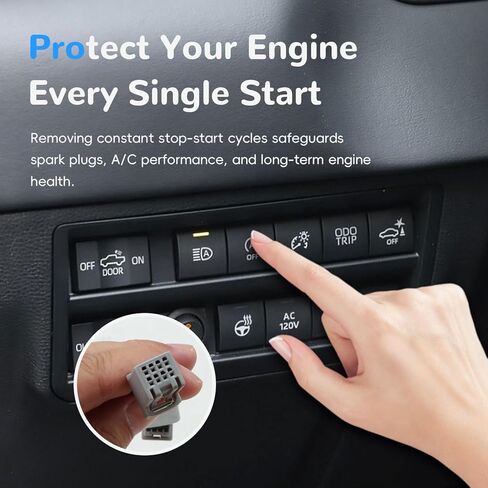 مزيل إيقاف التشغيل Auovo لسيارة Toyota Tundra 2022-2025 2026 Highlander 2020-2025 GR Corolla IMT 2023-2025 2026 A-Off تعطيل/إلغاء/حذف وظيفة إيقاف التشغيل التلقائي in Kuwait