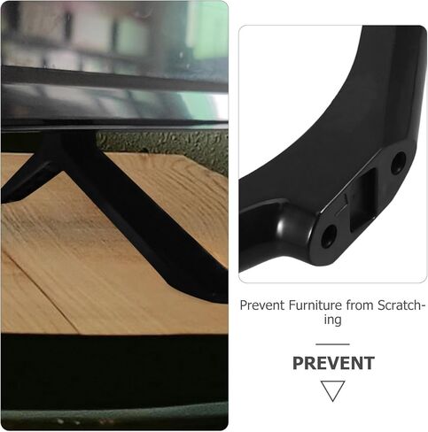Universal Tv Stand Replacement Legs with Screws, Tabletop Tv Pedestal Feet, Stable Base Stand Legs for Smart Tvs, Monitors, Projectors for Living Room Bedroom in Saudi Arabia