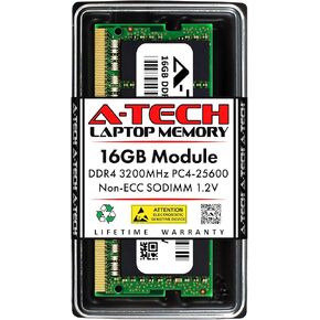 A-Tech ذاكرة وصول عشوائي 16 جيجابايت لجهاز Lenovo ThinkPad E15 Gen 3 (AMD)، E15 Gen 4 (Intel)، L14 Gen 2 (AMD)، L15 Gen 2 (AMD)، P14s Gen 1 (AMD)، P17 Gen 2، T15g Gen 2 | ترقية ذاكرة DDR4 3200 ميجا هرتز PC4-25600 SODIMM غير متوافقة مع نظام تصحيح الأخطاء ( in Kuwait