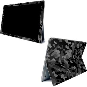غلاف MightySkins لجهاز Microsoft Surface Pro 7 - مموه أسود | غطاء ملتف واقٍ ومتين وفريد ​​من نوعه من الفينيل | سهل التطبيق والإزالة وتغيير الأنماط | صنع في الولايات المتحدة الأمريكية (MISURPR7-أسود مموه) in Kuwait